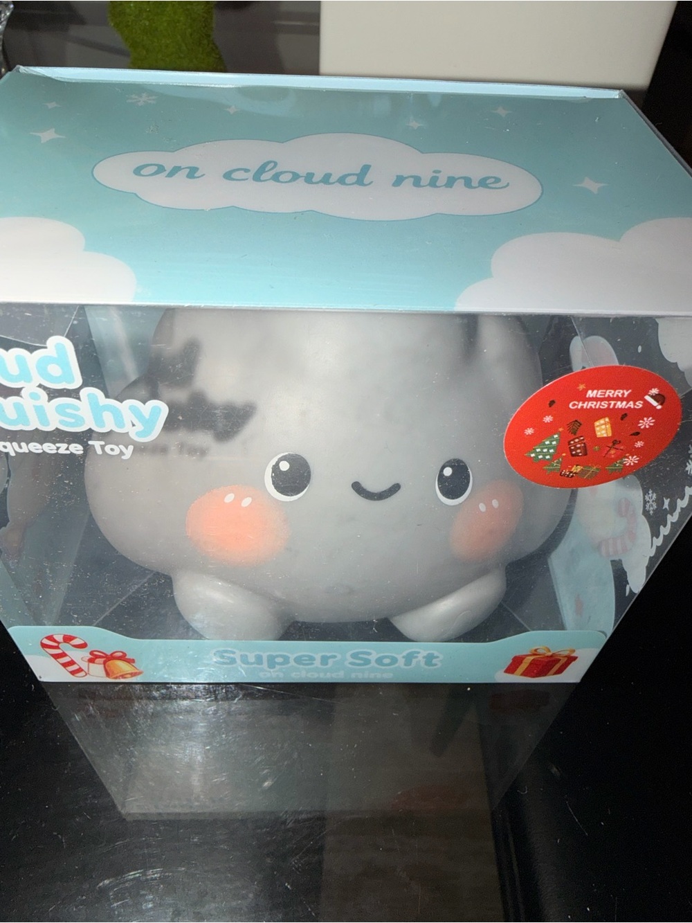 Gray Cloud Squishy Squeeze Toy